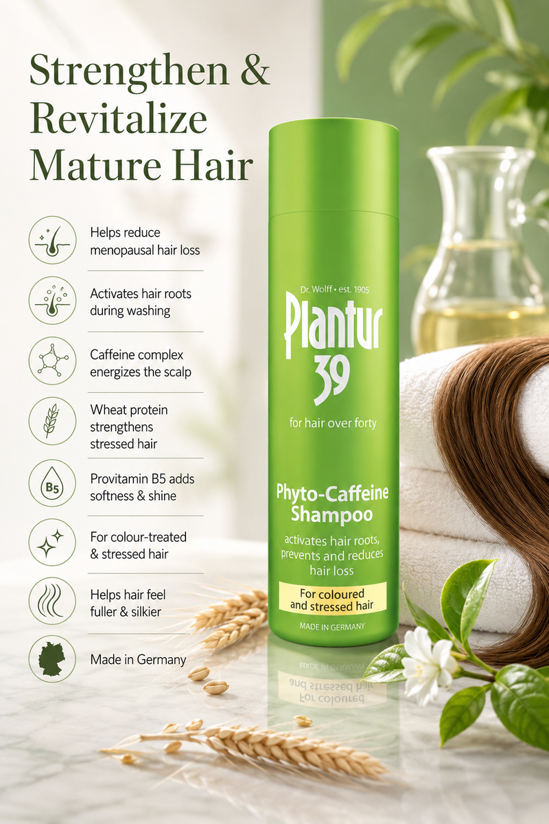 Plantur 39 Caffeine Shampoo For Coloured & Stressed Hair - 250ml