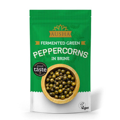 Ausha Fermented Green Peppercorns in Brine - 100g