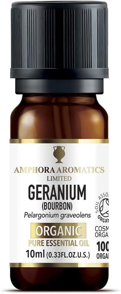 Amphora Aromatics Geranium Bourbon Organic Essential Oil - 10ml