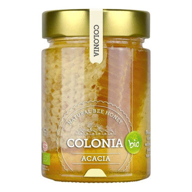 Colonia Organic Acacia Raw Honey with Honeycomb - 420g
