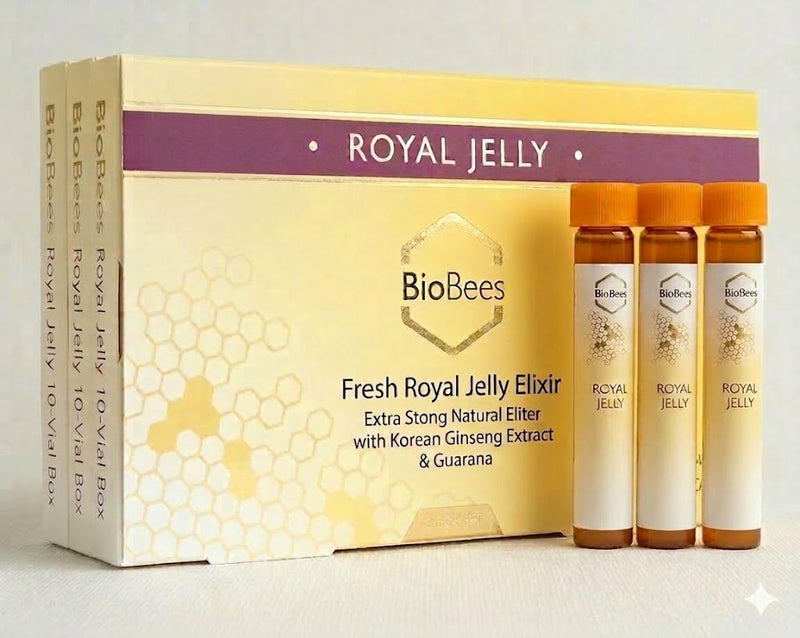 BioBees Royal Jelly Elixir 10 Vials Energy & Immune Support