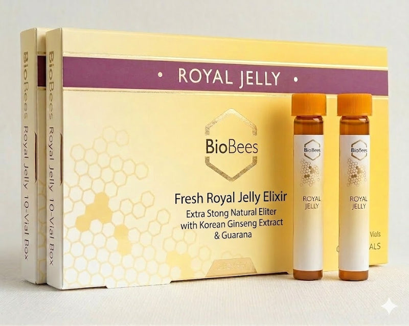 BioBees Royal Jelly Elixir 10 Vials Energy & Immune Support