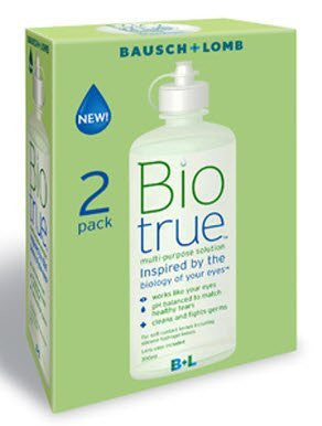 Biotrue multi-purpose contact lens solution 2 x 300ml pack