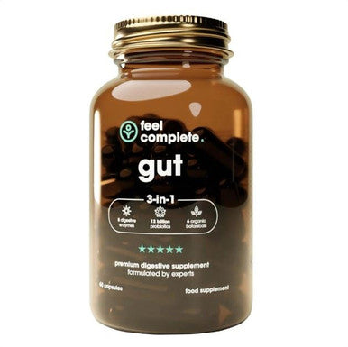 Feel Complete 3 in 1 Gut Support Probiotics + Digestive Enzymes - 60 Capsules