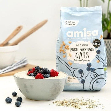 Amisa Organic GF Pure Porridge Oats - 1kg