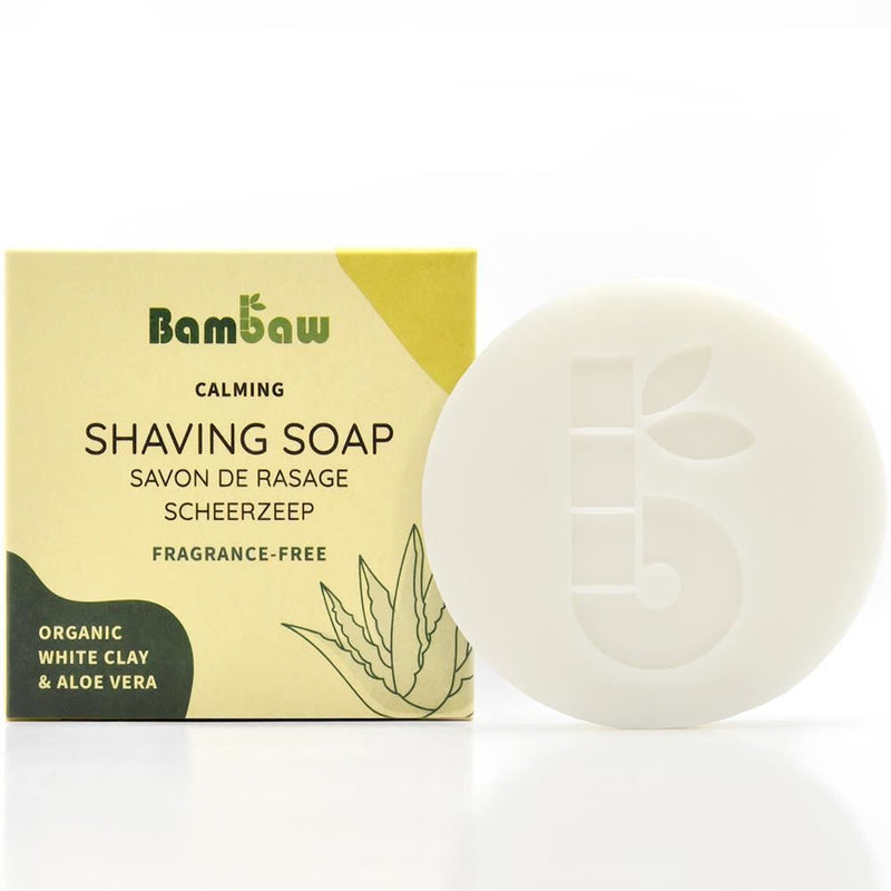 Bambaw Calming Fragrance-Free Shaving Soap - 1 Bar