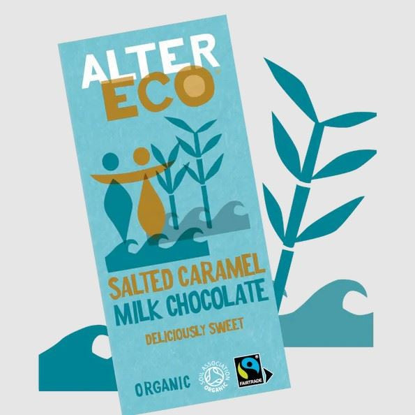 AlterEco Organic Milk Chocolate Salted Caramel - 100g