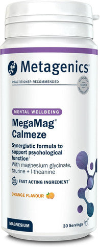 Metagenics MegaMag Calmeze Magnesium Powder Orange - 30 Servings