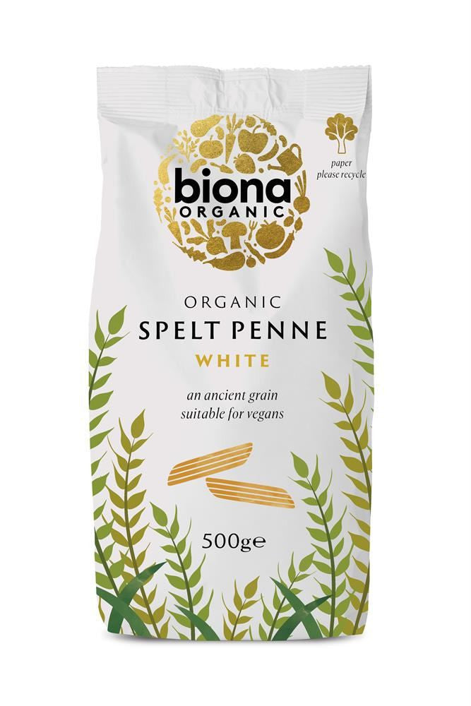 Biona Organic Spelt White Penne - 500g