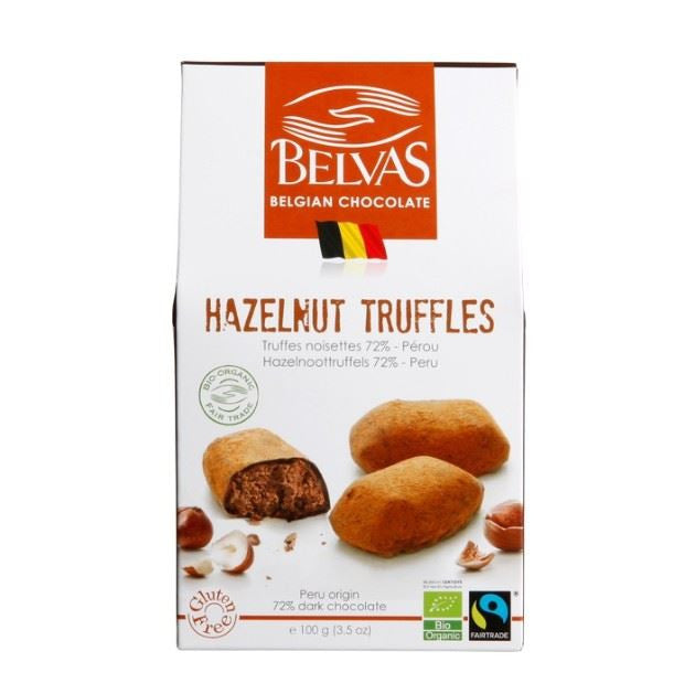 Belvas Organic Hazelnut Truffle - 100g
