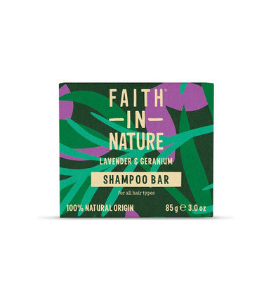 Faith in Nature Lavender & Geranium Shampoo Bar - 85g