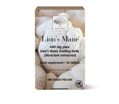 New Nordic 600mg Pure Lion's Mane - 30 Tablets