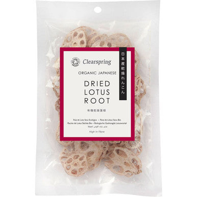 Clearspring Organic Japanese Dried Lotus Root Slices - 30g