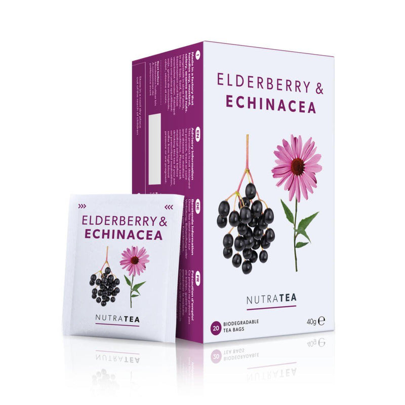 NutraTea Elderberry & Echinacea - 20 Herbal Tea Bags