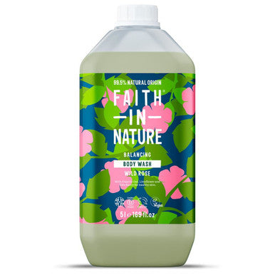 Faith in Nature Wild Rose Body Wash - 5L