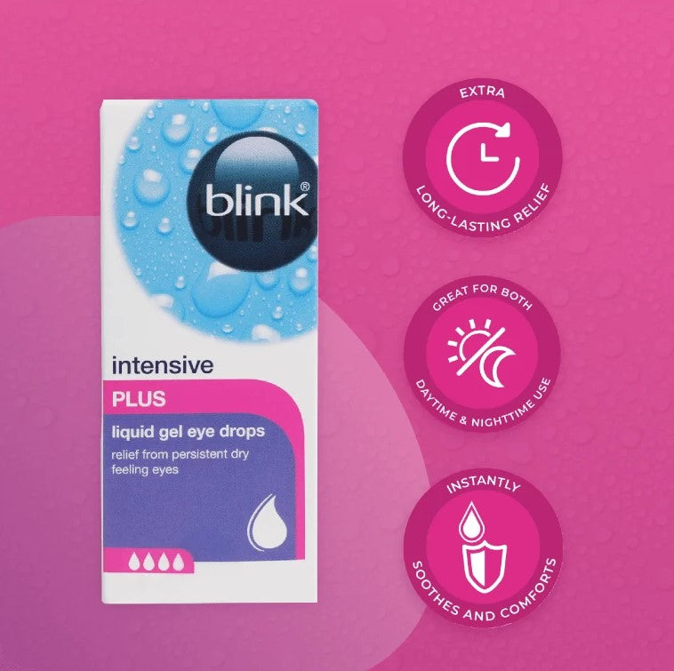 Blink Intensive Plus Liquid Gel Eye Drops - 10ml