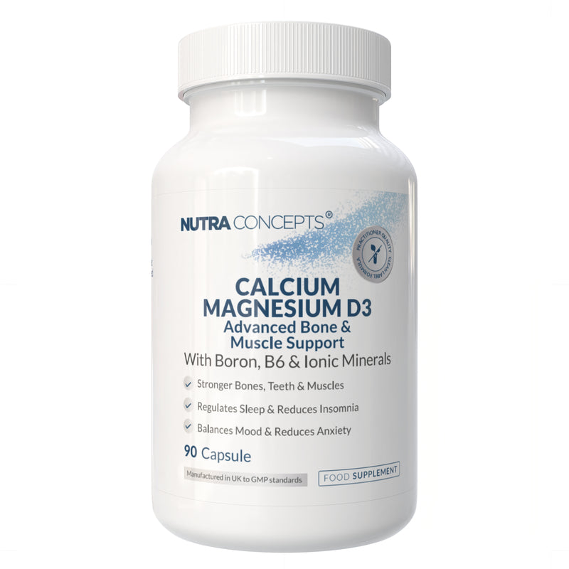 Nutraconcepts Calcium Magnesium D3 - Bone & Skeletal Support - 90 Capsules