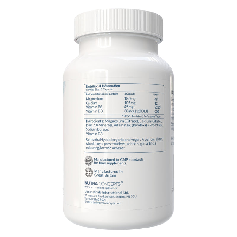 Nutraconcepts Calcium Magnesium D3 - Bone & Skeletal Support - 90 Capsules
