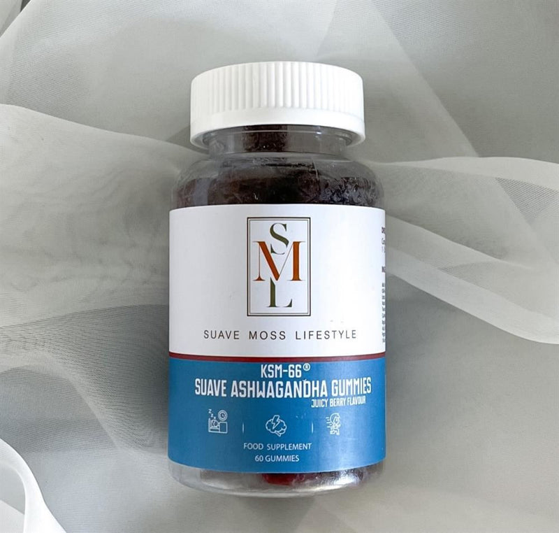 SML Suave KSM-66 Ashwagandha Juicy Berry Gummies- 60 Gummies