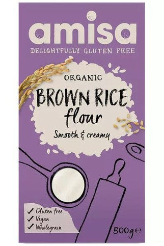 Amisa Organic Brown Rice Flour - 500g
