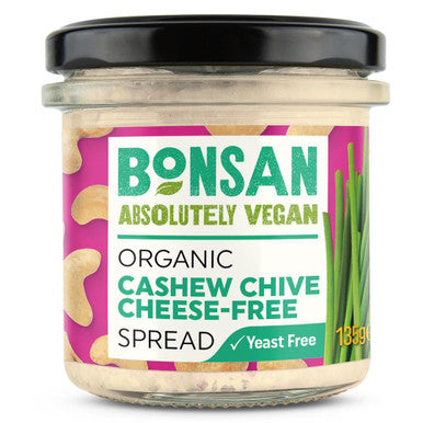 Bonsan Organic Cashew Chive Cheese-Free Spread - 135g
