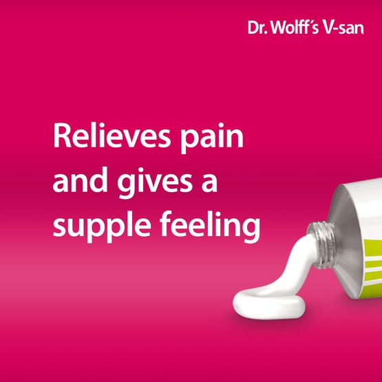 Dr. Wolff’s V‑san Moisturising Cream 50g – Hormone‑Free Vaginal Dryness Relief