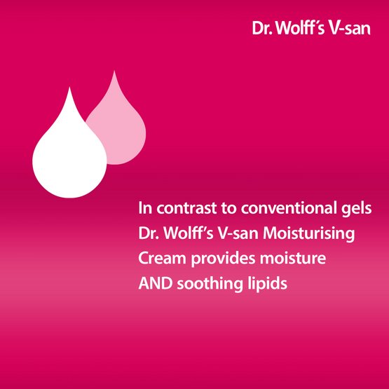 Dr. Wolff’s V‑san Moisturising Cream 50g – Hormone‑Free Vaginal Dryness Relief