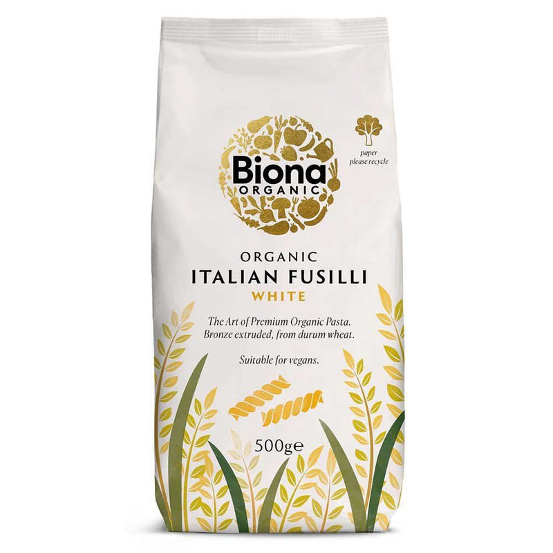 Biona Organic White Fusilli Pasta - 500g