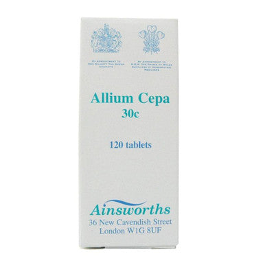 Ainsworths Allium Cepa 30C Single Counter Remedy - 120 Tabs