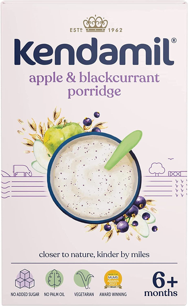 Kendamil Apple and Blackcurrant Porridge - 150g