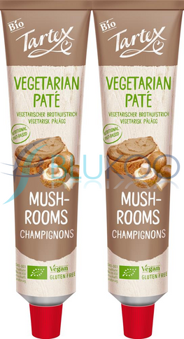 Tartex Vegetarian Pate With Mushrooms - 200g (Pack of 2)