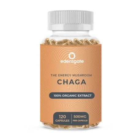 Edens Gate Chaga Mushroom Extract Capsules - 120 Veg Caps