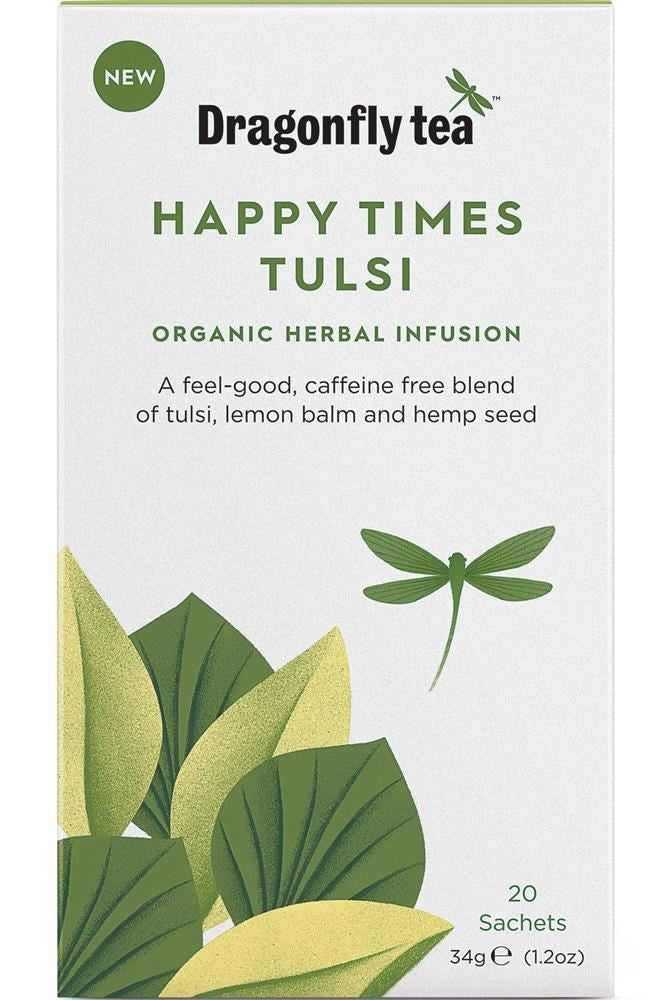 Dragonfly Tea Organic Happy Times Tulsi - 20 Sachets