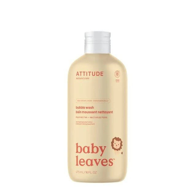 Attitude Baby Leaves Bubble Wash Pear Nectar - 473ml