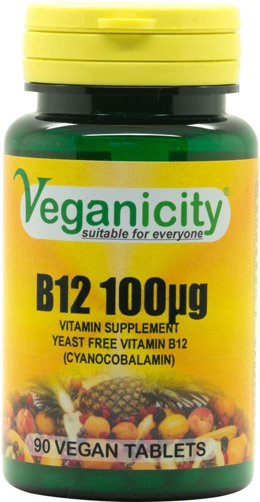 Veganicity Vitamin B12 100ug - 90 Capsules