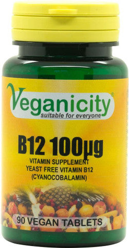 Veganicity Vitamin B12 100ug - 90 Capsules