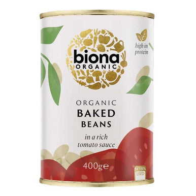 Biona Organic Baked Beans in Tomato Sauce - 400g