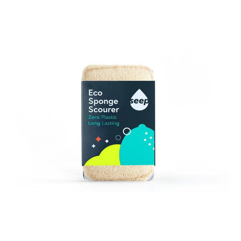 Seep Compostable Sponge with Scourer - 1 Sponge (Pack of 2)