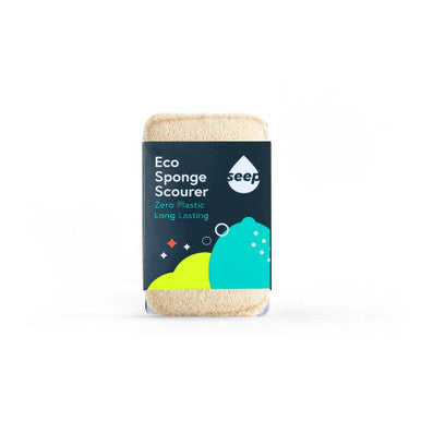 Seep Compostable Sponge with Scourer - 1 Sponge (Pack of 2)