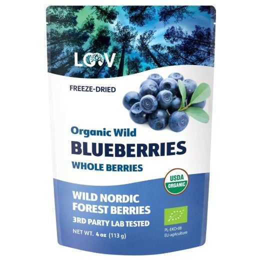 Loov Organic Wild Blueberry Freeze-Dried Whole Berries - 113g