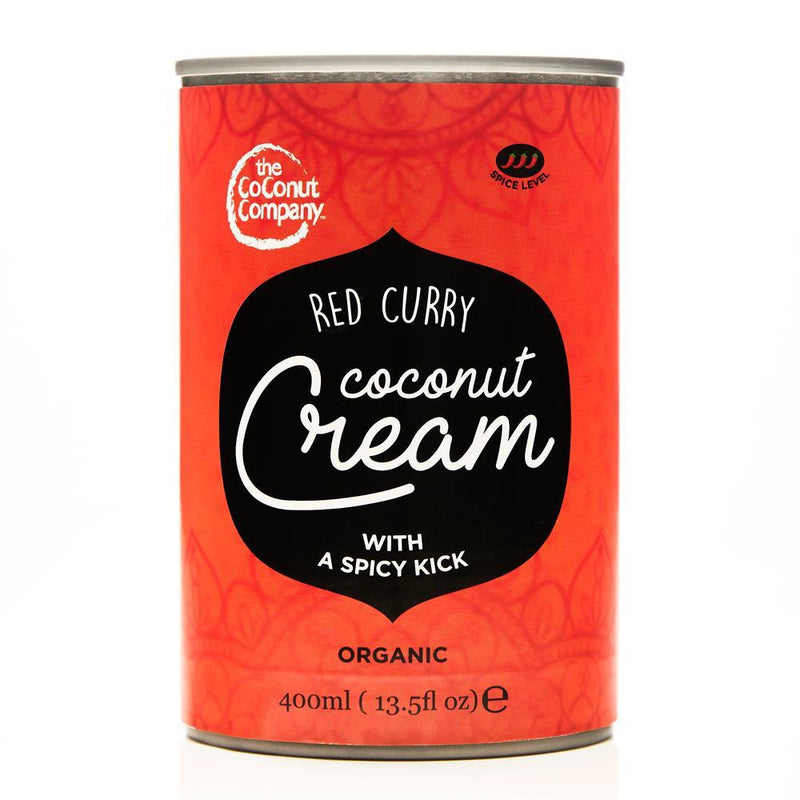 The Coconut Company Organic Red Curry Coconut Cream - 400ml (Pack of 6)