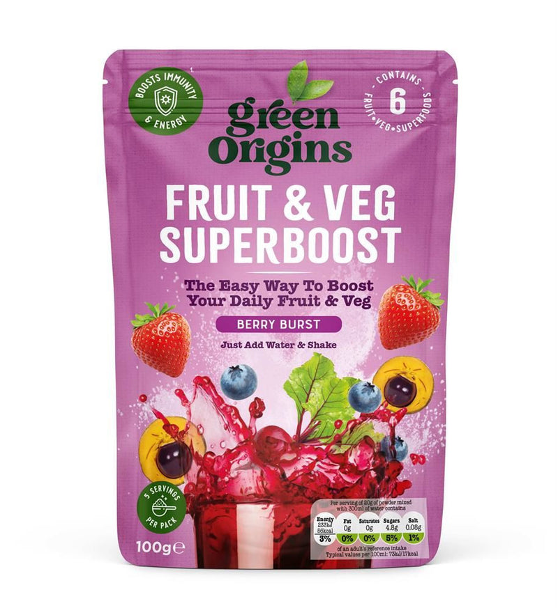 Green Origins Berry Burst Fruit & Veg Superboost - 100g