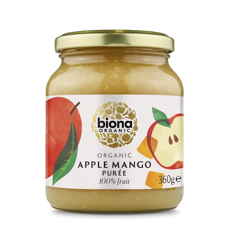 Biona Organic Apple & Mango Puree No Added Sugar - 360g