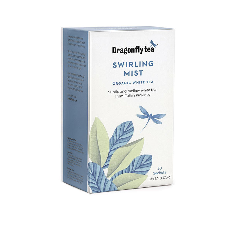 Dragonfly Tea Organic Swirling Mist White Tea - 20 Sachets