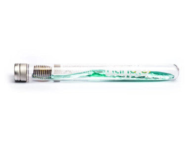 Nano-b Antibacterial Gold & Charcoal Toothbrush - Green