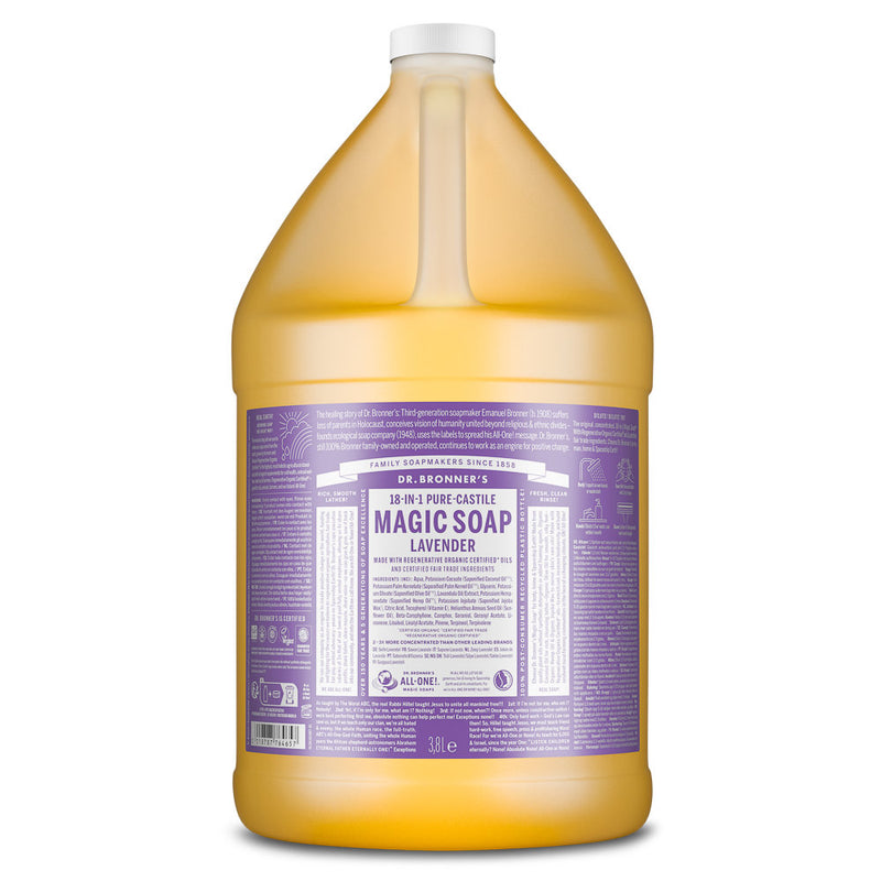 Dr Bronner Lavender Pure-Castile Liquid Soap - 3790ml