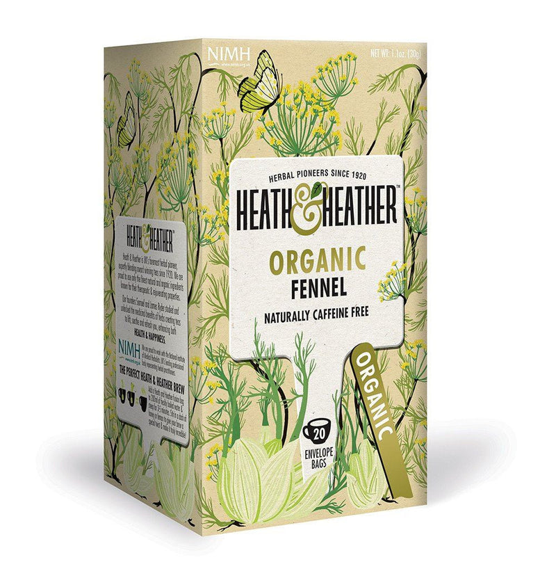 Heath And Heather Organic Fennel - 20 Bags