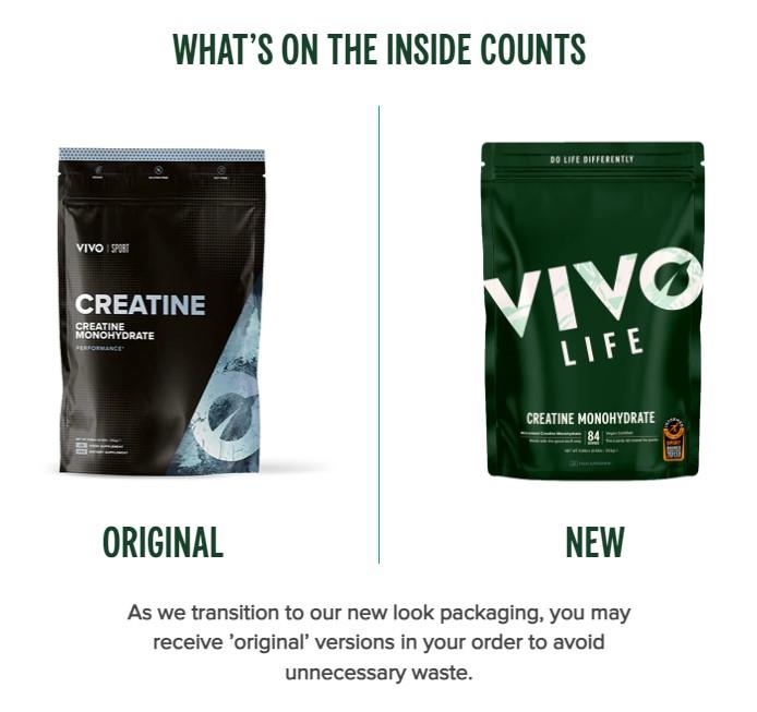 Vivo Life Creatine Monohydrate - 252g