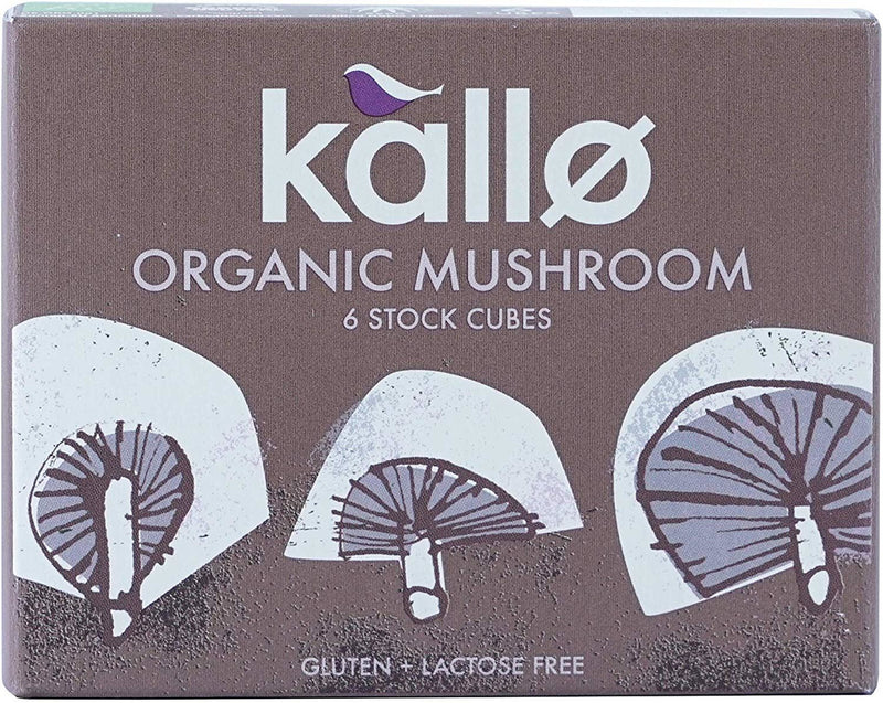 Kallo Organic Mushroom 6 Stock Cubes - 66g