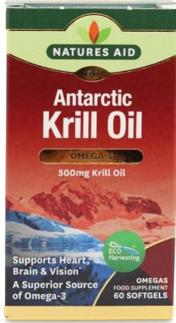 Natures Aid Krill Oil 500mg - 60 Caps